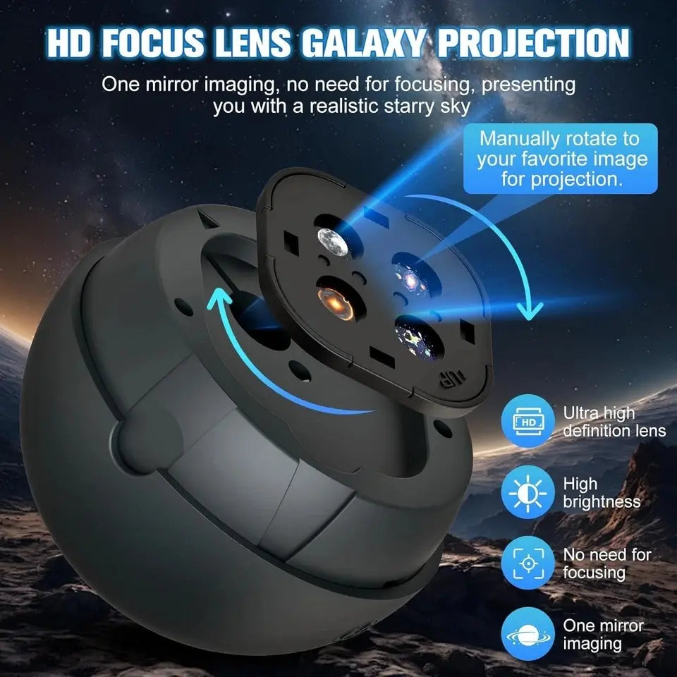 13-In-1 Galaxy Planetarium Projector, Starry Night Nebula Light, Home Ambiance Electronics Projector Lamp