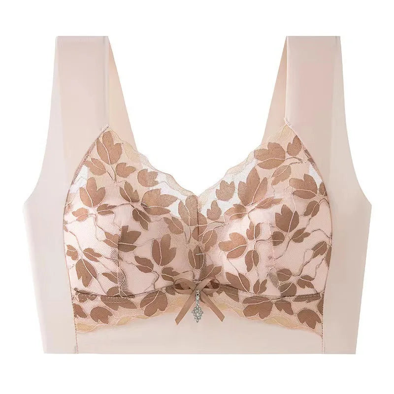 Women'S Seamless Push up Bras Lace Wireless Sexy Lingerie Bra Anti-Sagging Underwear Comfortable Breathable Bra