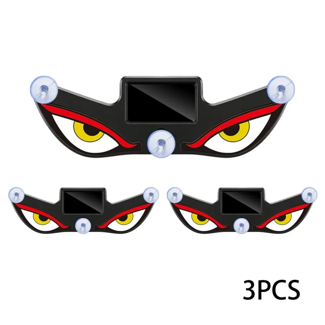 3PCS Devil Eyes LED Car Sign, Dynamic Windshield Light USB Powered, Stand Out at Night Easy Install, for Car Shows Night Driving Car Lovers