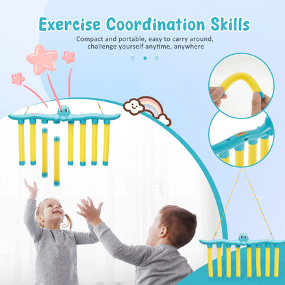 Reflex Drop Sticks Challenge Game Hand Eye Coordination Training Toy Christmas Gifts Adjustable Speed Catching Sticks Game