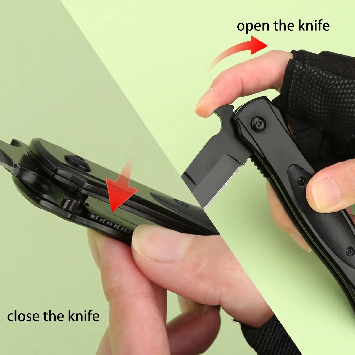 High-Quality Stainless Steel Folding Knife: Men’S Tactical EDC Multi-Tool with Quick Open/Close for Outdoor Use—An Ideal Choice for Camping, Hiking, Exploration, DIY Projects, Everyday Use, Fishing, and Hunting.