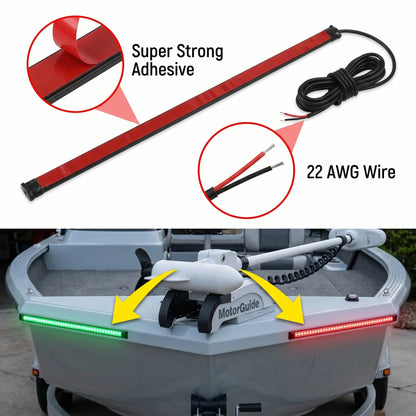 LED Bow Lights IP67 Waterproof Navigation Lamps for Pontoon Kayak Boat Gift