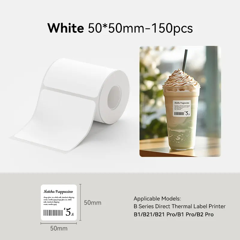 NIIMBOT Labels for B-Series Thermal Label Printer, Thermal Label Tape for Marson Jar/Bakery/Grocery/Barcode/Return Address/Small Business,Back to School,Back to School Haul