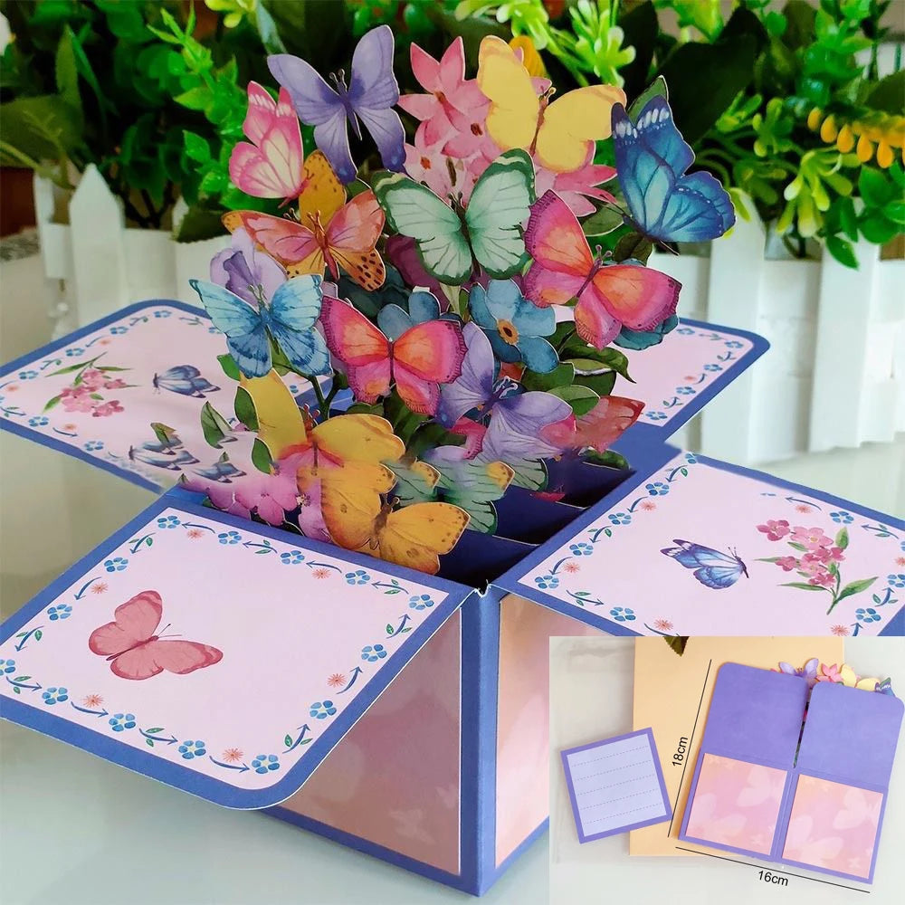 Romantic Theme Anniversary Card Pop-Up Mechanism 3D Heart Tree Couple Card Heart Tree Design 3D Love Tree Card Valentines Day