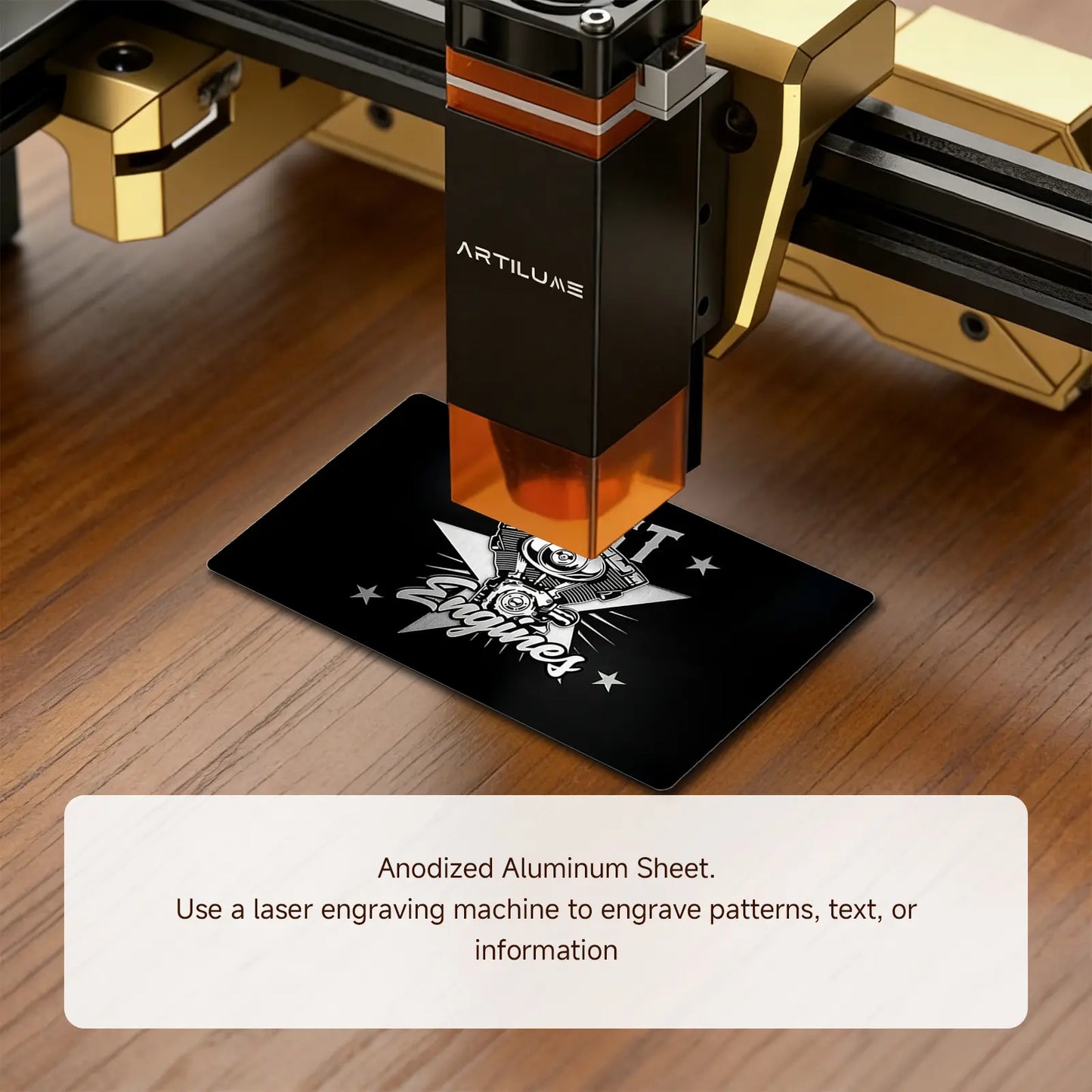 Artilume A4/T1 Laser Engraving Equipment, 7W & 12W Sealed Laser Beam, High Precision Engraving for Wood, Leather, Acrylic & Metal, DIY Craft Making Machine for Home Business