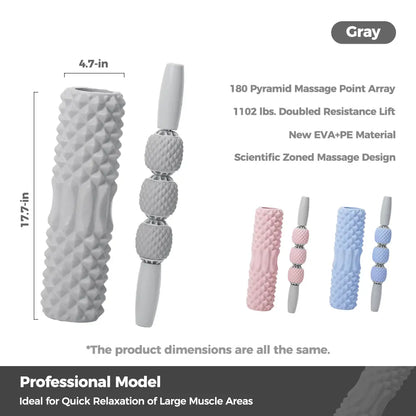 KEEP Foam Roller Set for Deep Tissue Muscle Massage, High Density Fitness Exercise Foam Roller, Massage Roller, Massage Ball, Resistance Band, for Whole Body