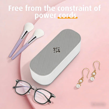Ultrasonic Jewelry Cleaner 48Khz 24W Sonic Cleaner for Rings, Eyewear, Watch Straps and More - Portable Home & Travel Use