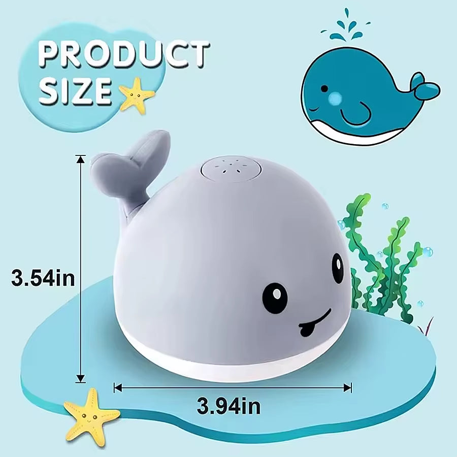 Baby Bath Toys, Toddler Bath Toys for Kids Ages 1-3, Light up Whale Bath Toy Sprinkler, Pool Water Table Infant Baby Toys 6-12-1