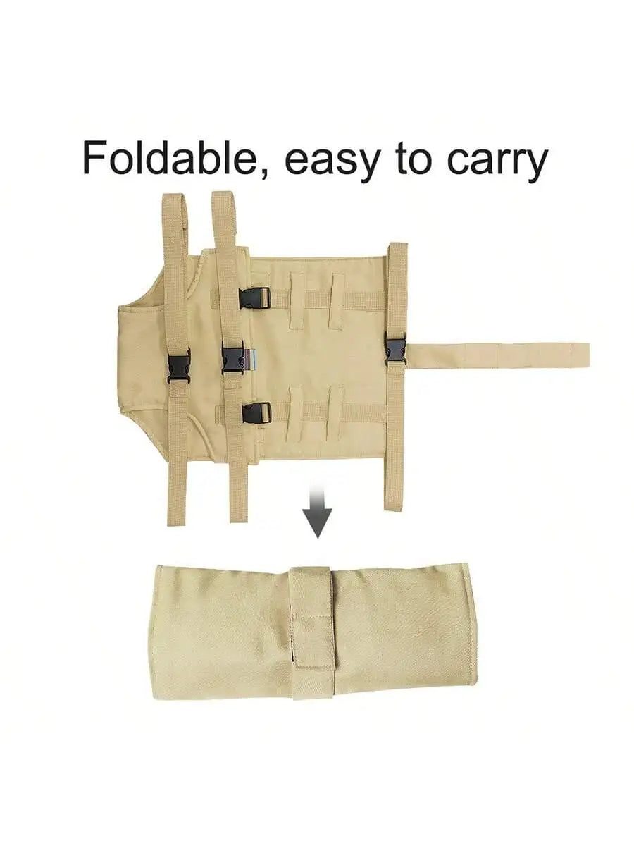 1Pc Baby Heightened Dining Chair Safety Belt, Kidsren'S Universal Fixed Belt Outing Chair Strap - Washable, Portable and Foldableable, Fabric Safety Belt, Travel Safety Belt Seat, Anti-Fall Safety Belt, Perfect Baby Shower Gift for Babies.