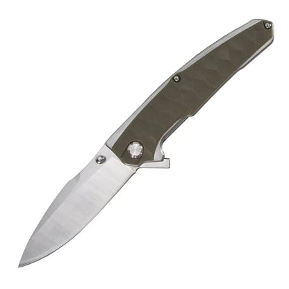 Men’S Tactical Folding Knife EDC Multifunctional Heavy-Duty Outdoor Knife, Pocket Knife, Fruit Knife, Ergonomic Handle, Includes a Back Clip for Easy Carry, Quick-Open Design, Suitable for Wilderness Survival Emergencies, Camping, Hiking, DIY, Fishing