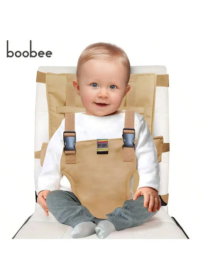 1Pc Baby Heightened Dining Chair Safety Belt, Kidsren'S Universal Fixed Belt Outing Chair Strap - Washable, Portable and Foldableable, Fabric Safety Belt, Travel Safety Belt Seat, Anti-Fall Safety Belt, Perfect Baby Shower Gift for Babies.