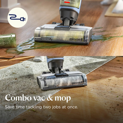 BISSELL® Crosswave® Edge All-In-One Floor Cleaner, Vacuums & Mops Simultaneously, Pet Hair & Hard Floors, Zerogap™ Baseboard Cleaning, Corded, 4111A