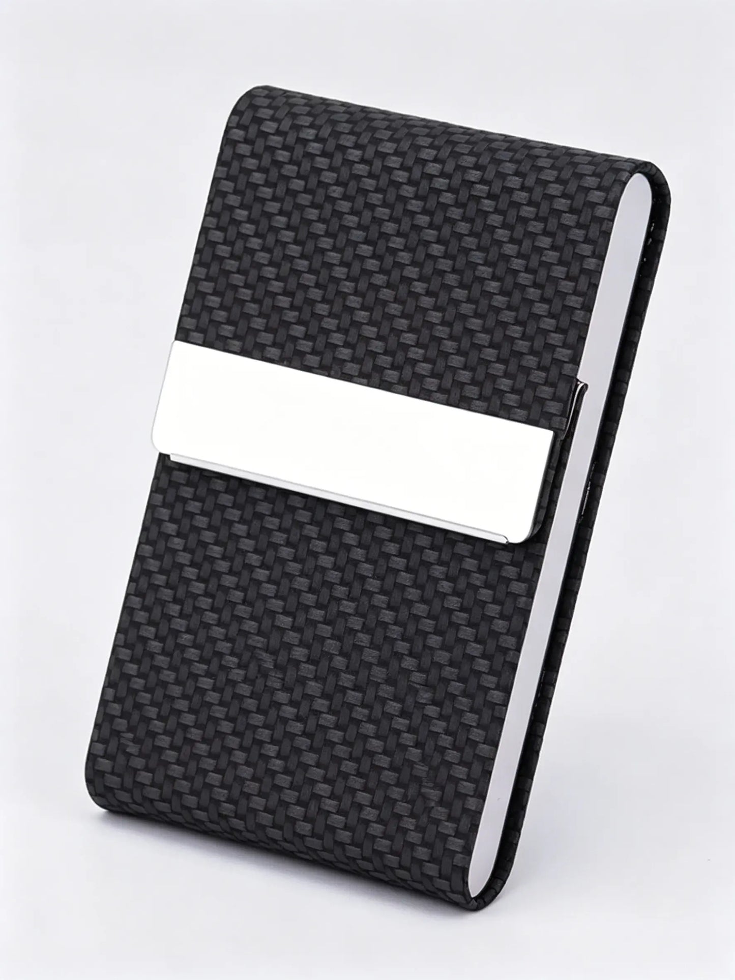 Carbon Fiber Pattern RFID Blocking Slim Metal Money Clip Wallet, Anti-Skimming Card Holder, Daily Use for Men and Women, anti Theft Wallet, Rfid Blocking Wallets
