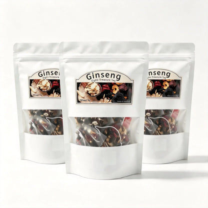 Organic Kidney Cleanse Tea - 8-Treasure Formula with Ginseng, Traditional Detox Tea for Men & Women