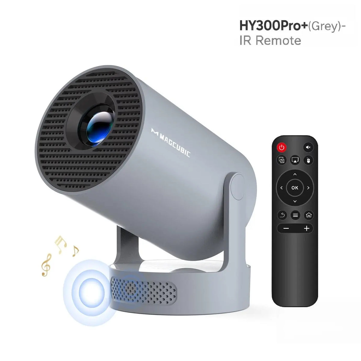 [US Warehouse] Magcubic Hy300Pro+ 290ANSI Projector Android 14 BT5.4 WIFI6 8K 4K Decode Native 1280*720P 0.9:1 Throw Ratio Built-In Speaker & Appstore Allwinner H726 Home Cinema Mini Smart Portable Upgraded Hy300Pro #Tiktokshopstockup