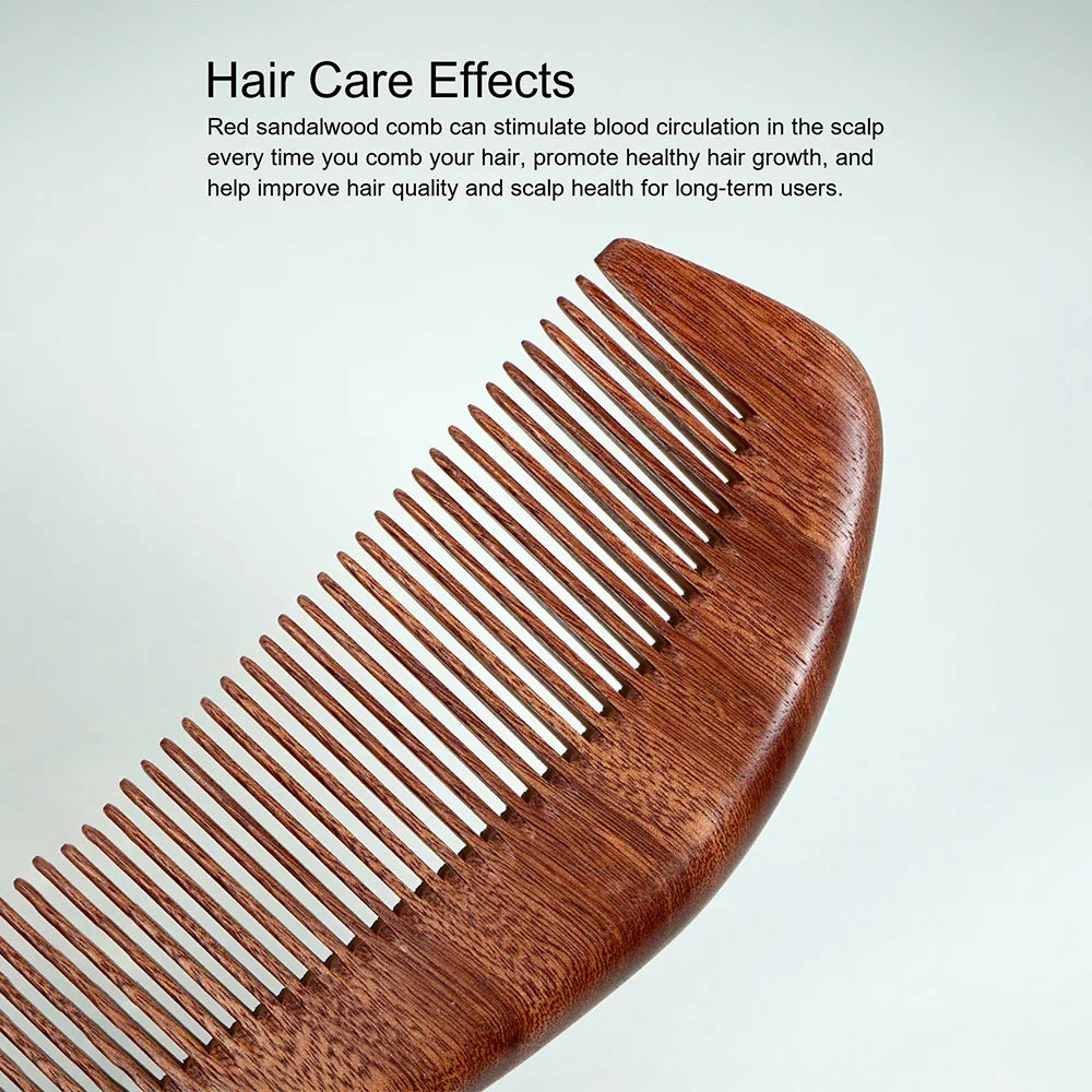 Natural Wood Comb Sandalwood Hair Comb Scalp Massage Combs Massage Anti-Tangle anti Static Hair Brush Hairdressing Styling Tools