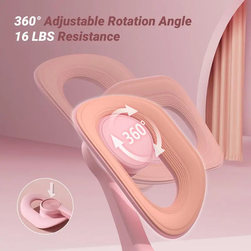 Thigh Exerciser,Home Gym Strength Training Equipment for Leg & Hip & Arm Muscles,Portable Home Fitness Equipment for Daily Workouts,Resistance Trainer for Leg, Hip & Arm Toning