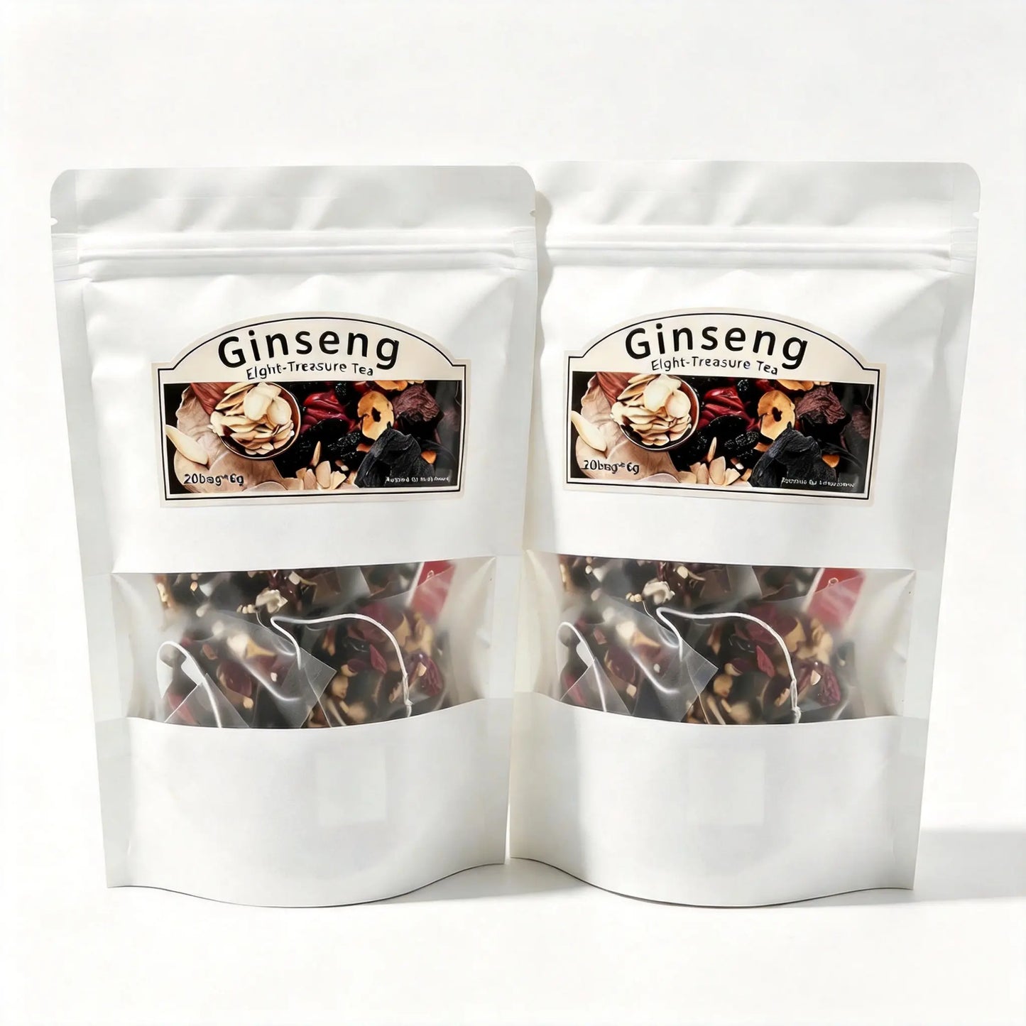 Organic Kidney Cleanse Tea - 8-Treasure Formula with Ginseng, Traditional Detox Tea for Men & Women