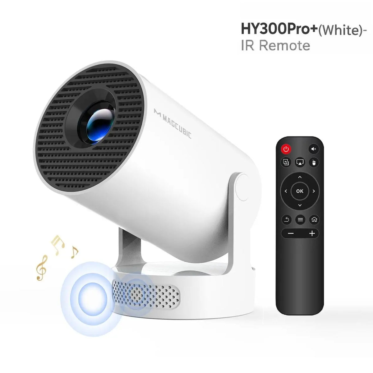 [US Warehouse] Magcubic Hy300Pro+ 290ANSI Projector Android 14 BT5.4 WIFI6 8K 4K Decode Native 1280*720P 0.8:1 Throw Ratio Built-In Speaker & Appstore Allwinner H726 Home Cinema Mini Smart Portable Upgraded Hy300Pro #Tiktokshopbacktoschool