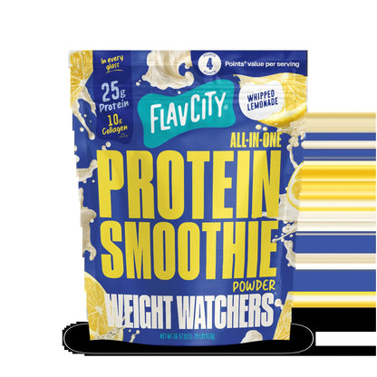 Whipped Lemonade Protein Smoothie by Flavcity Weight Watchers