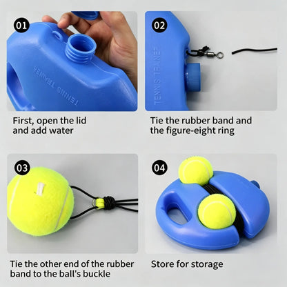 Tennis-Trainer Set 2Pcs Tennis Bouncing Balls Tennis Ball | Portable Innovative Ball Game for Outdoors, in the Garden, in the Park for Children & Adults