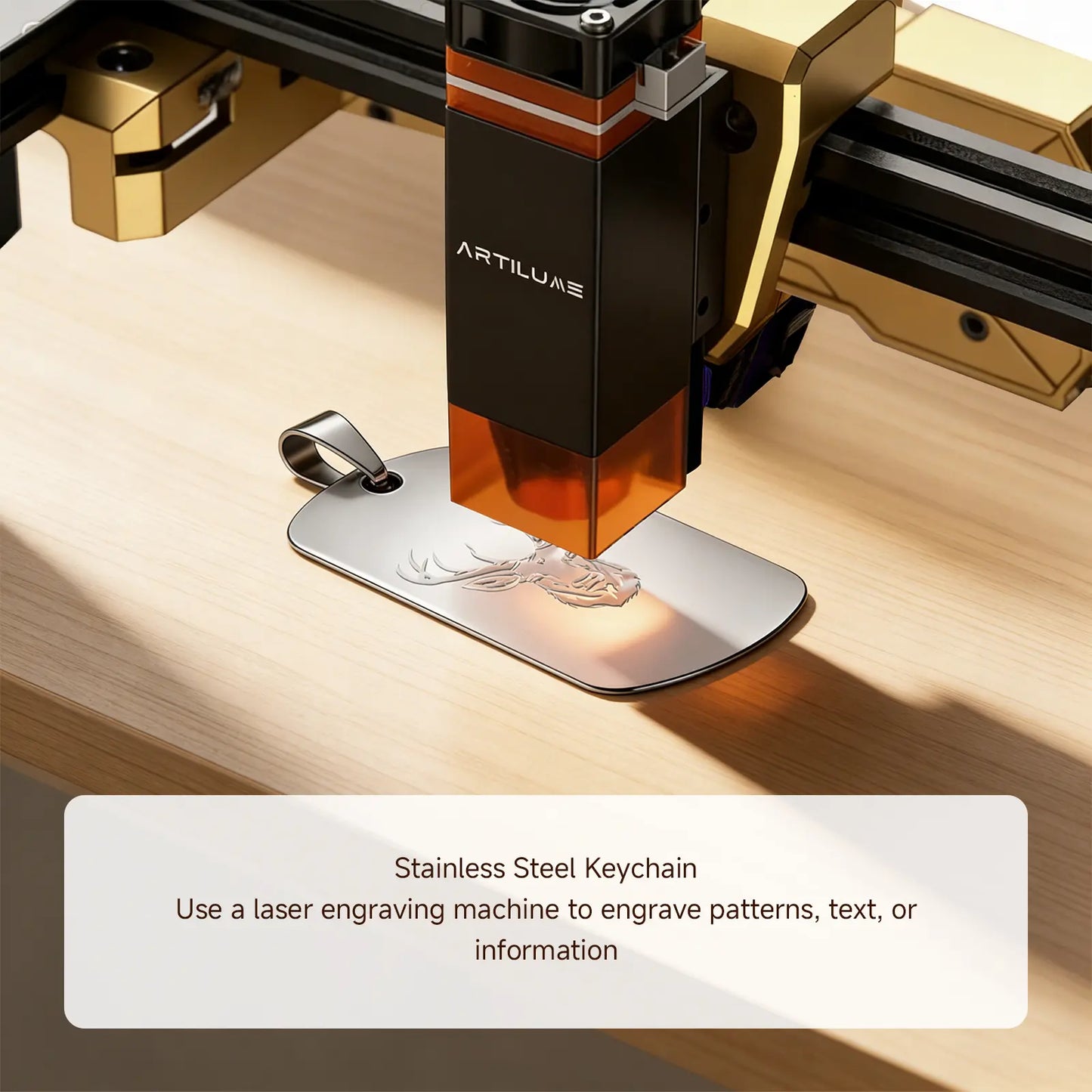 Artilume A4/T1 Laser Engraving Equipment, 7W & 12W Sealed Laser Beam, High Precision Engraving for Wood, Leather, Acrylic & Metal, DIY Craft Making Machine for Home Business