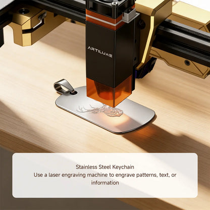 Artilume A4/T1 Laser Engraving Equipment, 7W & 12W Sealed Laser Beam, High Precision Engraving for Wood, Leather, Acrylic & Metal, DIY Craft Making Machine for Home Business