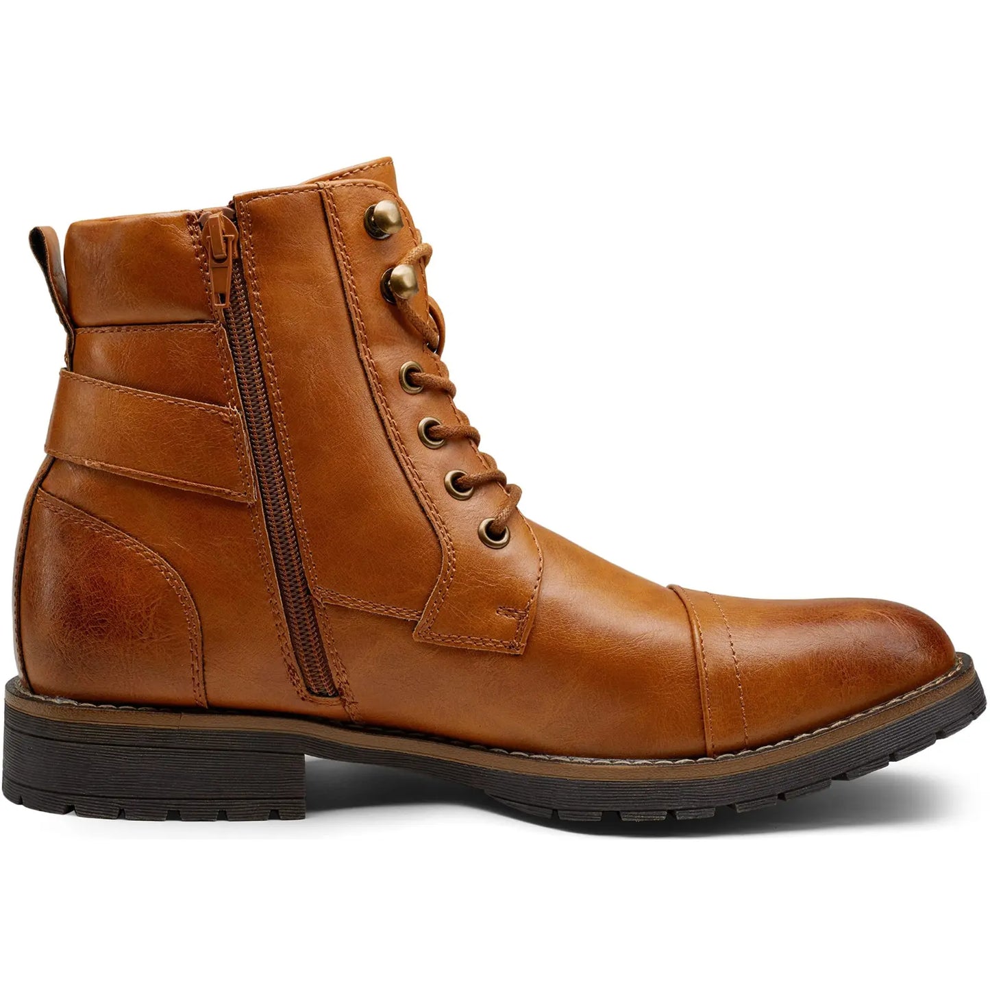 Men'S Boots Casual Dress Boots for Men Brown Boots Mens Motorcycle Combat Ankle Oxford Boots