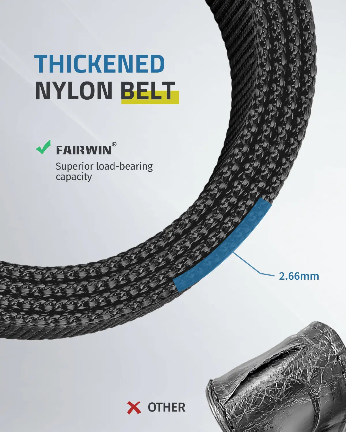Men'S Tactical Belt, Rigger Belt, Utility Nylon Web Waist Work Belt for Men with V-Ring Quick-Release Buckle
