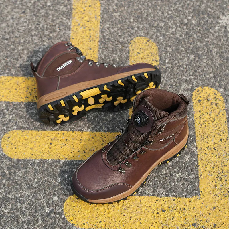 Fashion Safety Shoes Men'S Work Steel Toe Shoes Indestructible Protective Shoes Puncture-Proof Security Footwear Slip-Resistant Shoes Work Life Waterproof Shoes Wear Resistant Roofing Shoes,Father'Sdaygifts