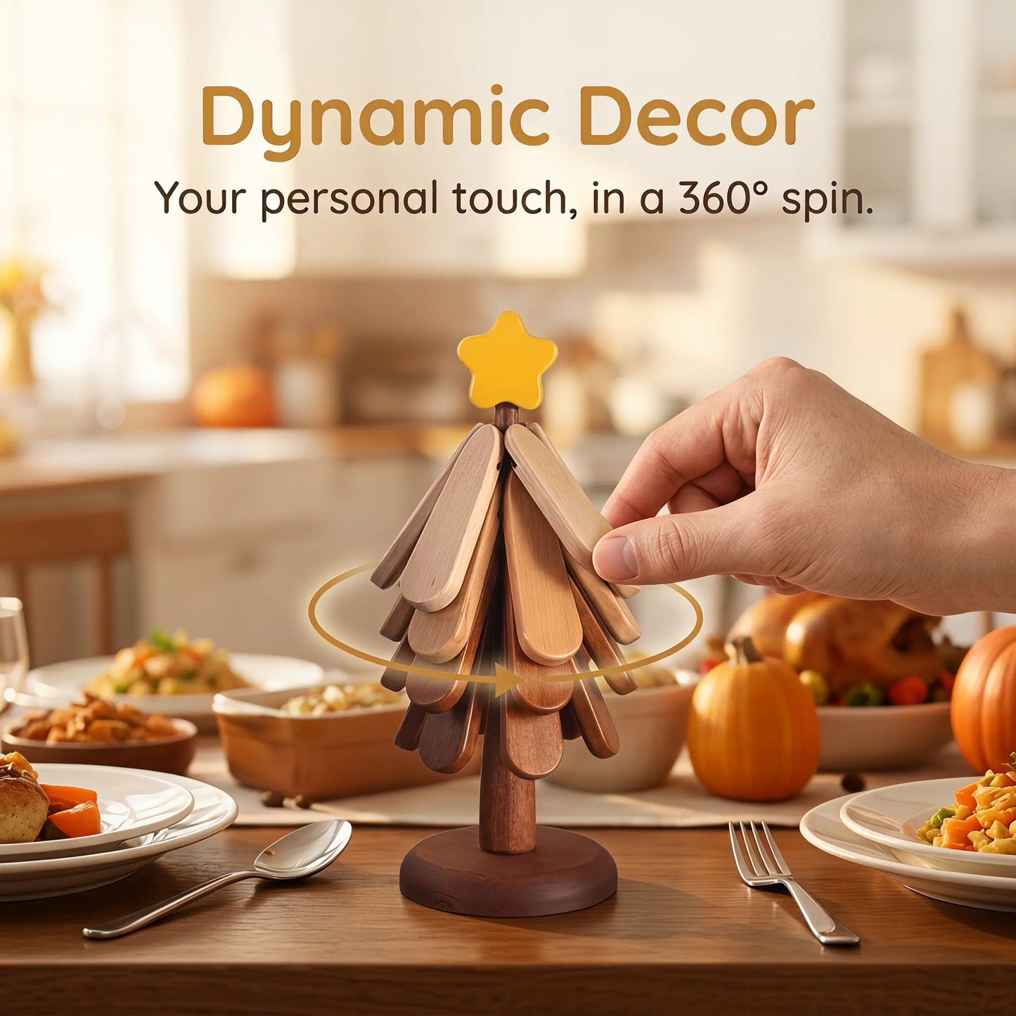 [Dealsforyoudays] Sturdy Solid Wood Kitchen Coasters, Heat Insulation Mats for Mugs & Tableware, Rustic Table Decor, Ideal Festival Gift