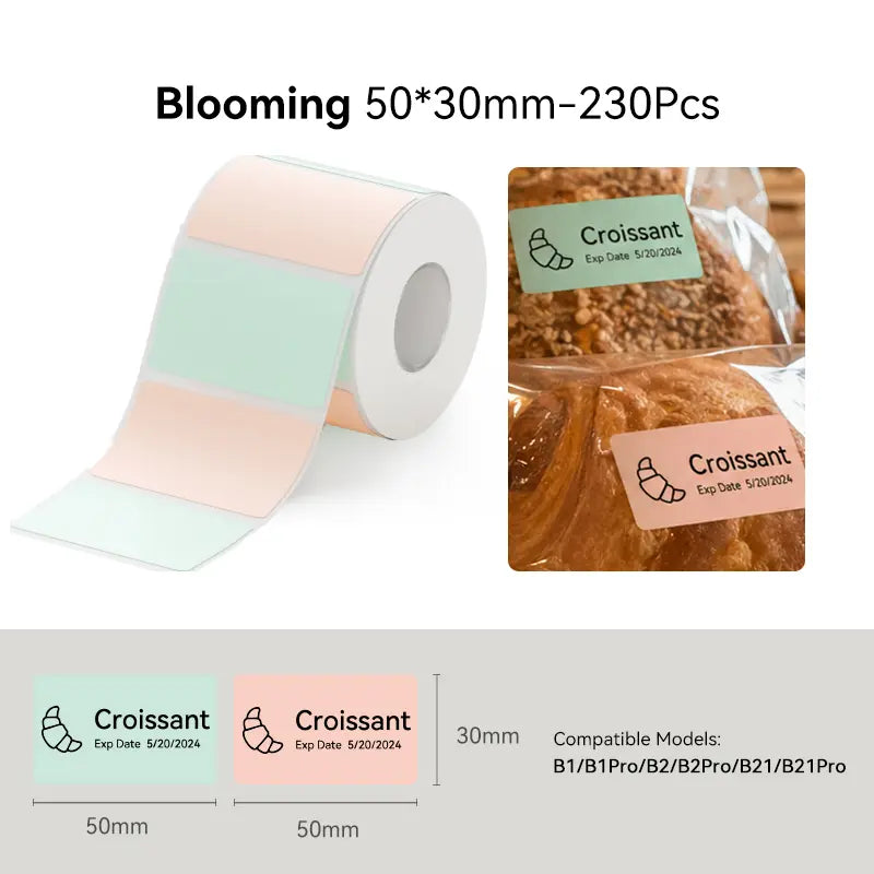 NIIMBOT Labels for B-Series Thermal Label Printer, Thermal Label Tape for Marson Jar/Bakery/Grocery/Barcode/Return Address/Small Business,Back to School,Back to School Haul