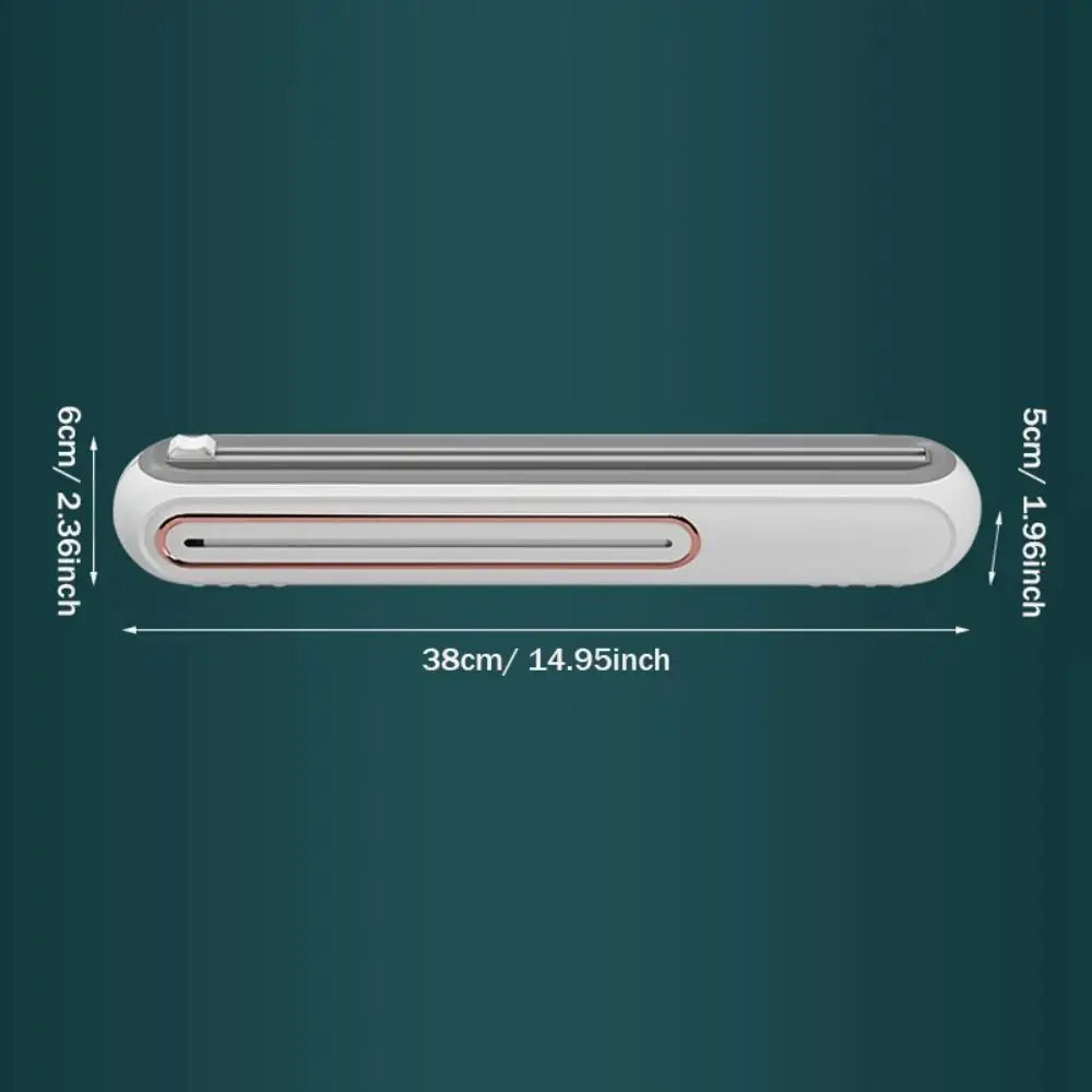 Magnetic Refillable Plastic Wrap Dispenser with Cutter Tin Aluminum Foil Dispenser Cutter Film Wrap Dispenser Kitchen Tool