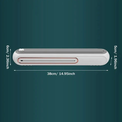 Magnetic Refillable Plastic Wrap Dispenser with Cutter Tin Aluminum Foil Dispenser Cutter Film Wrap Dispenser Kitchen Tool