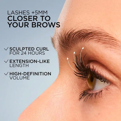 GECOMO Extensionist Mascara – Lengthening, Curling & Volumizing Mascara for Fluffy, Clump-Free Lashes, Lightweight Formula, Smudge-Proof & Anti-Staining, No Spider Lashes, Cruelty-Free & Paraben-Free Eye Makeup, Perfect Gift for Holidays & Mother'S Day