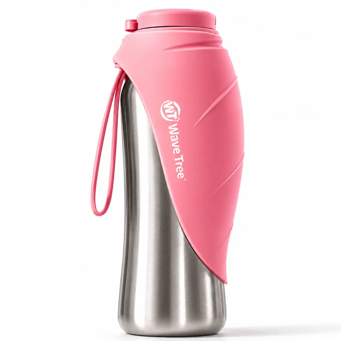 2 in 1 Dog Bowl & Water Bottle, Bpa-Free 24 Fl Oz/835 Ml Portable Dog Water Dispenser with Flip-Top Bowl, Leakproof Travel Pet Bottle for Walking, Hiking, Camping & Outdoor Adventures