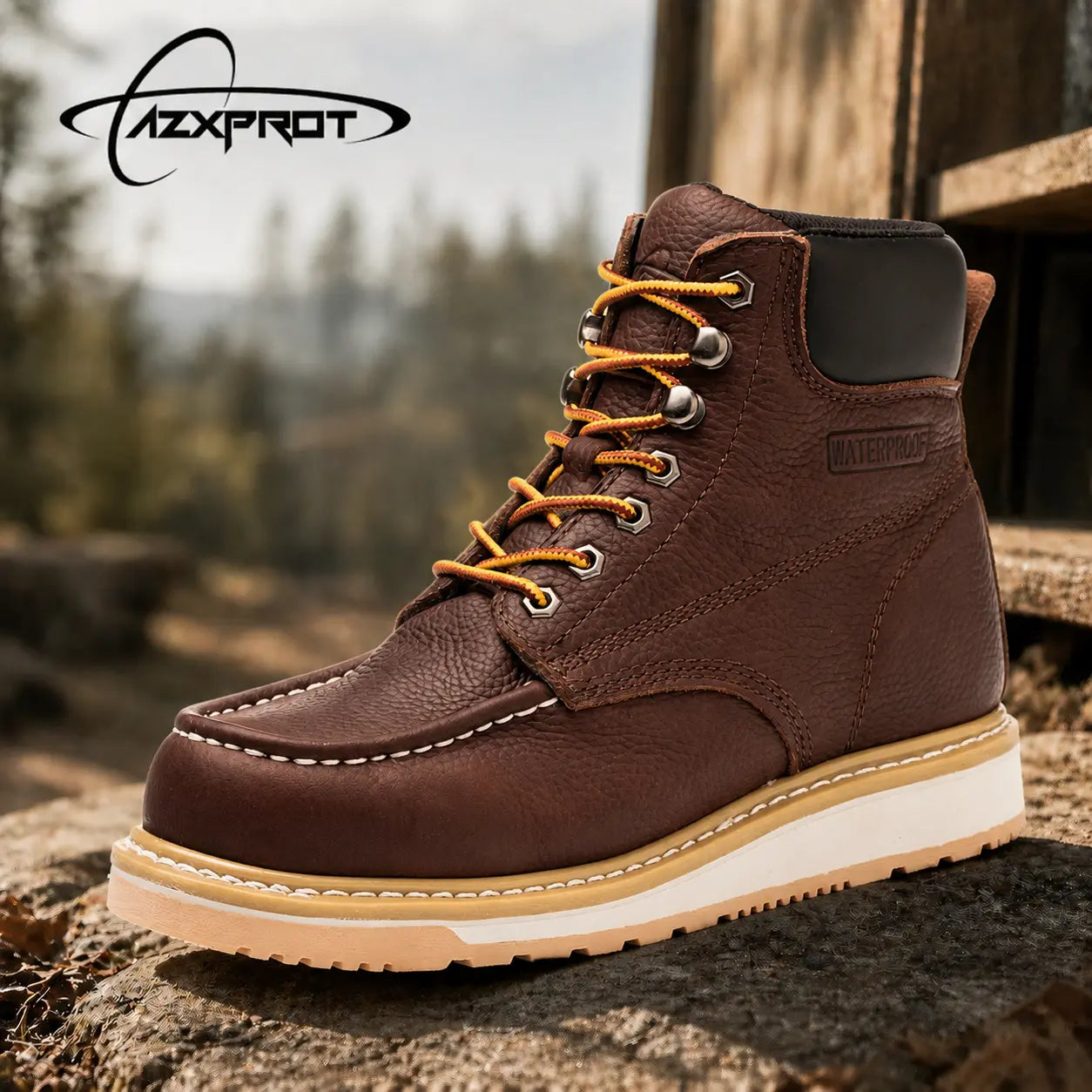 AZXPROT Men'S Boots Boots for Men Casual Boots Motorcycle Combat Ankle Dress Boots Mens