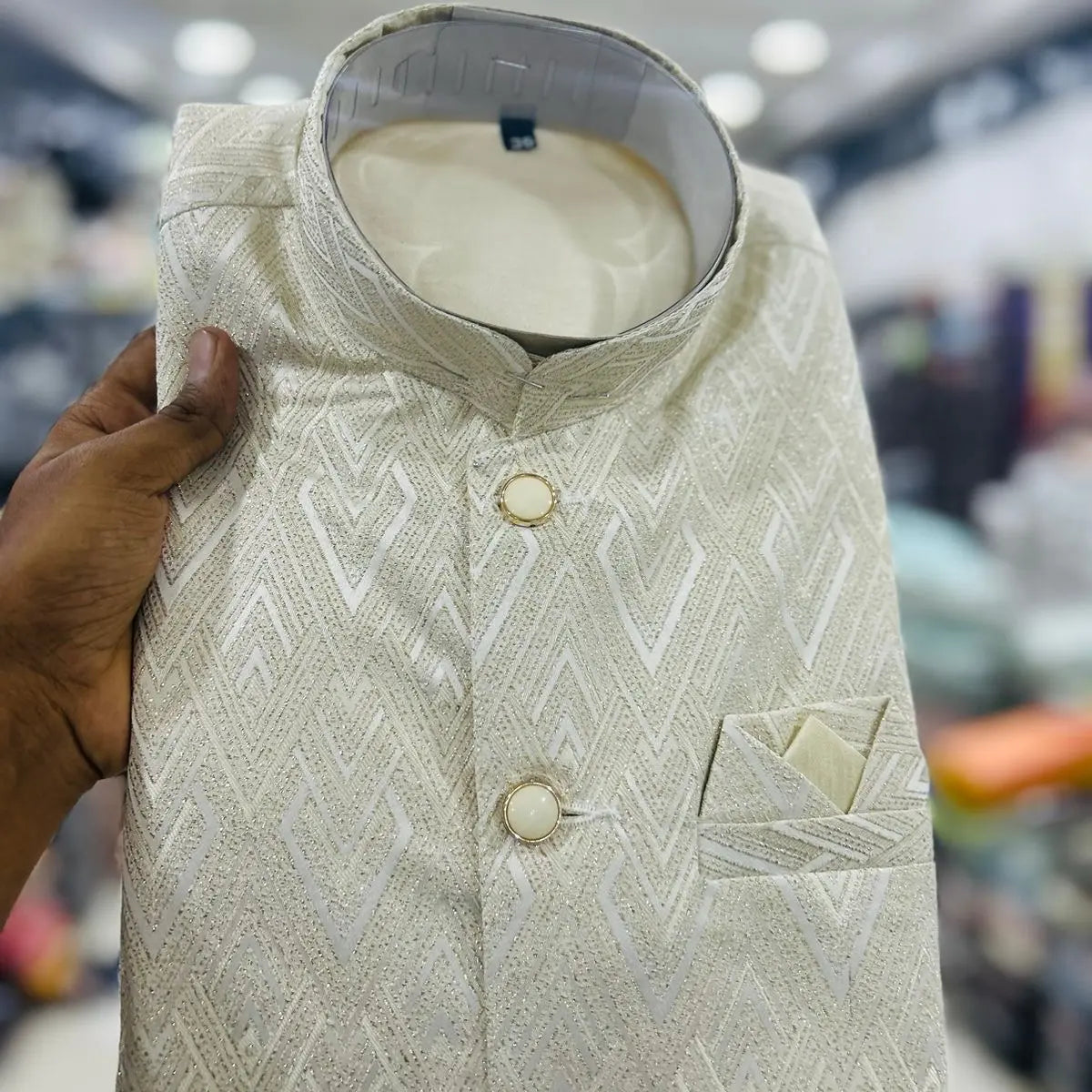 Mens Jacket Kurta Set