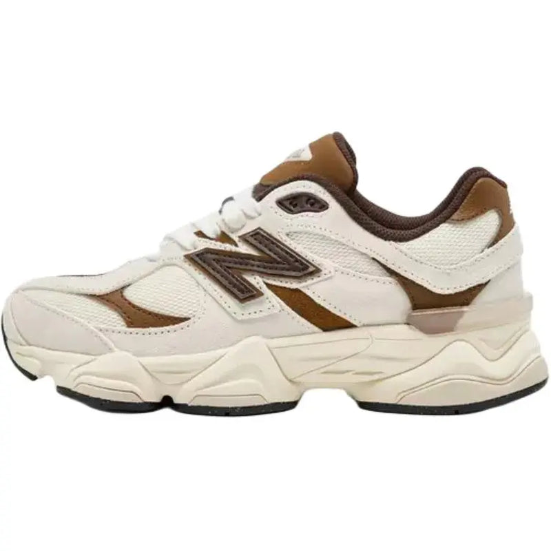 New Balance 9060 'Brown Sugar Latte' Youth-Woman’S Casual Sports Footwear, round Toe Lace-Up Solid Sneaker for Gym Running Walking