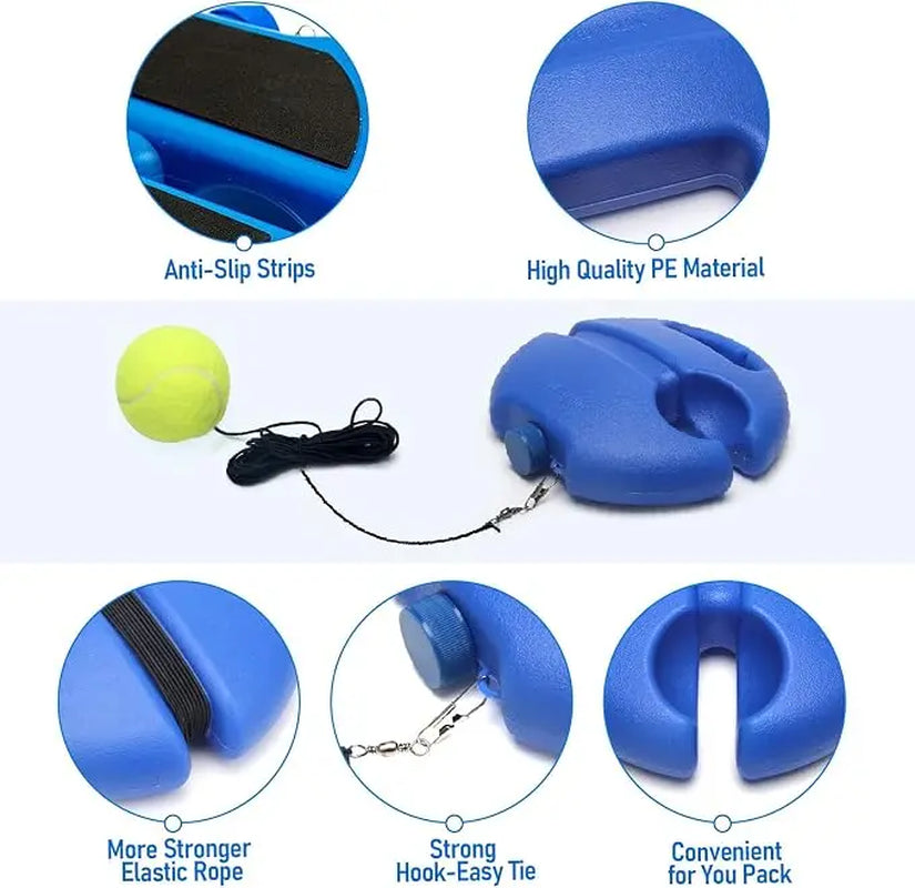 Tennis-Trainer Set 2Pcs Tennis Bouncing Balls Tennis Ball | Portable Innovative Ball Game for Outdoors, in the Garden, in the Park for Children & Adults