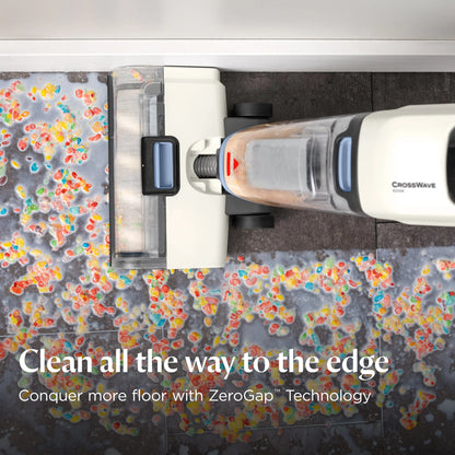BISSELL® Crosswave® Edge All-In-One Floor Cleaner, Vacuums & Mops Simultaneously, Pet Hair & Hard Floors, Zerogap™ Baseboard Cleaning, Corded, 4111A