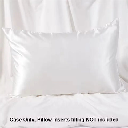 1PC Satin Pillowcase for Hair Similar to Silk Pillow Cases for Skin, Silky & Soft Pillow Covers, Gifts for Her or Him