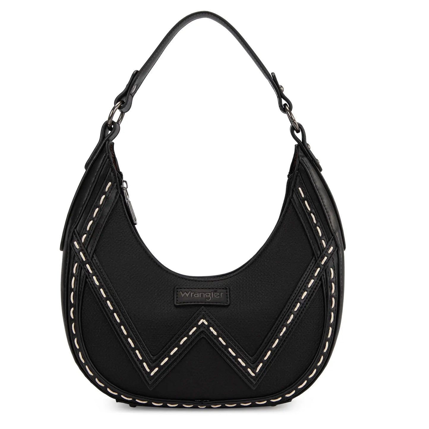 Wrangler Western Contrast Stitch Chevron Hobo Shoulder Bag