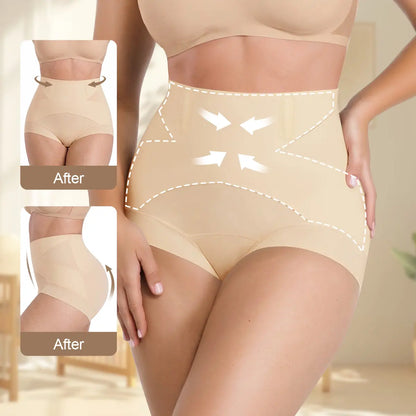 Morelect 1/3/4 Pcs Women'S High Waist Panties, Front Crisscross Design with Gentle Shaping Effect, Breathable Lightweight for Daily Comfort, Stay-Put Boned Waistband, Everyday Soft Briefs.