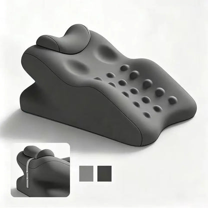 Ergonomic Cooling Fabric Reading Pillow - Premium Memory Foam Supportive Head Cushion for Phone Scrolling, Relaxing