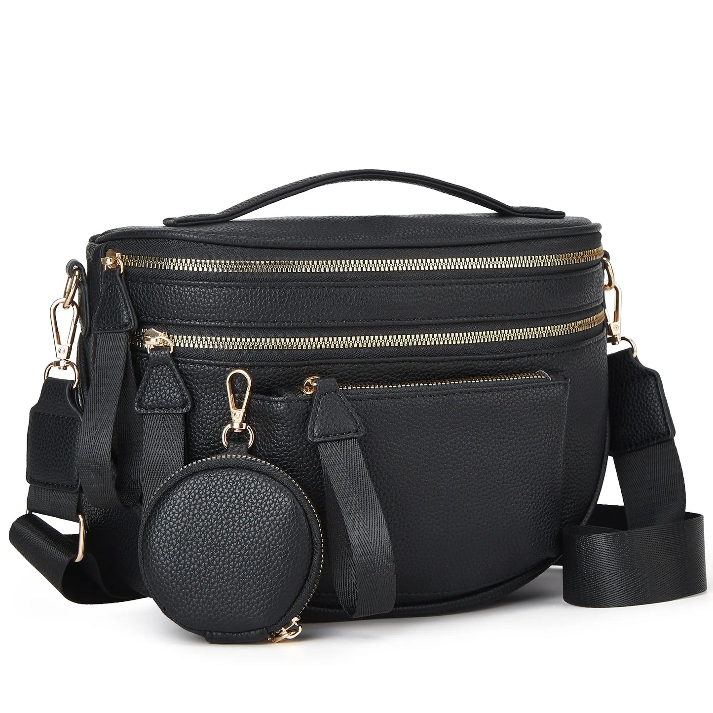 Spacious Checkered PU Leather Crossbody Bag Bum Bag Checkered Handbags Wallets for Women Summerwins