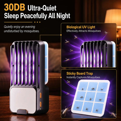 Generation-Uv Light Mosquito Trap Lamp for Indoor Use, Portable Night Light with Quiet Operation