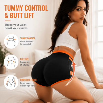 4 Packs Comfortable Women'S High Waisted Panties, Full Coverage Compression High-Cut Briefs for Daily Wear