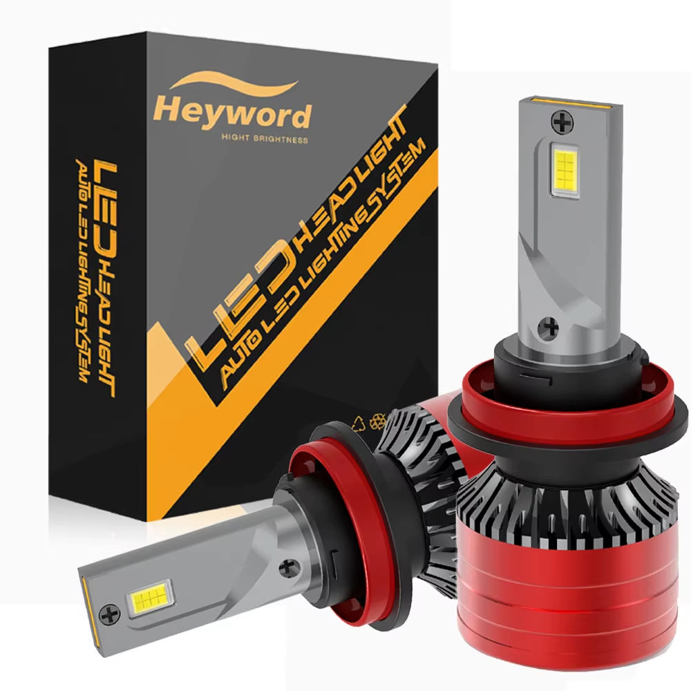 2Pcs Car Headlight H4 H7 LED H11 9005 9006 H1 Auto Bulbs 390W 129000LM Light Lamp 6000K 12V Led Headlight Bulbs