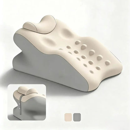 Ergonomic Cooling Fabric Reading Pillow - Premium Memory Foam Supportive Head Cushion for Phone Scrolling, Relaxing